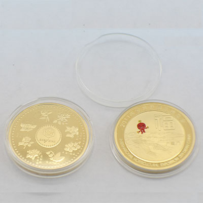 Popular Mint Coin in Mirror effect background(032)