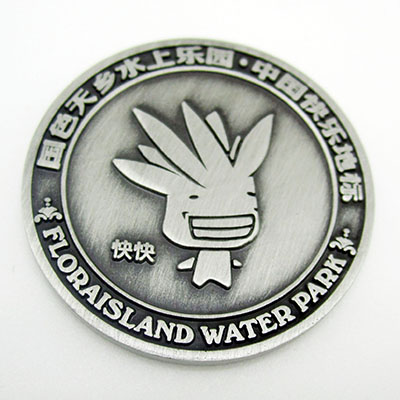Custom 3D Challenge Coin in Antiqued Silver(038)