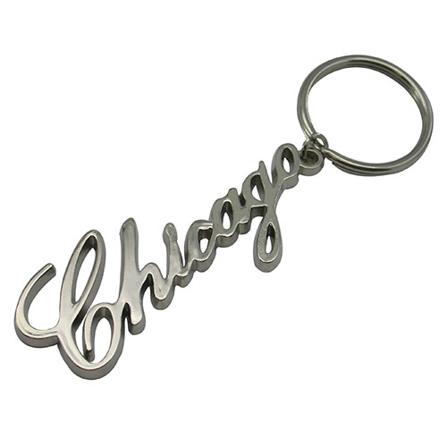 Custom 3D Metal Promotional Keychains with Cut outs(003)