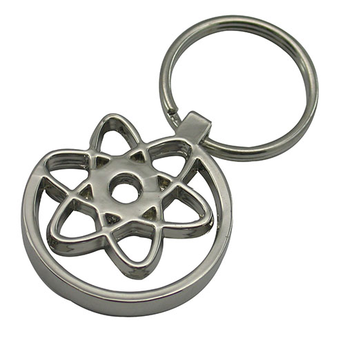 Custom 3D Metal Promotional Keychains with Cut outs(003)