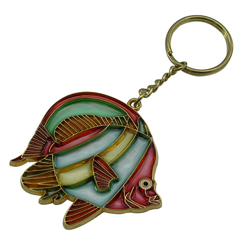 Custom Police Keychain in Transparent Colors(017)