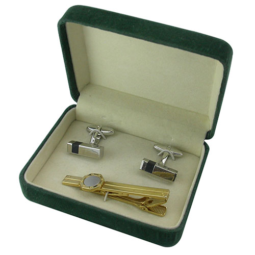 Sleeve Buttons And Tie Clips in Boxes(018)
