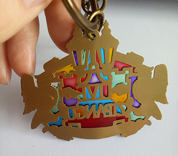 Custom Keychain in Glass Enamel(025)