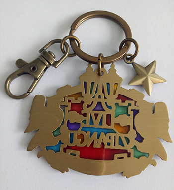 Custom Keychain in Glass Enamel(025)