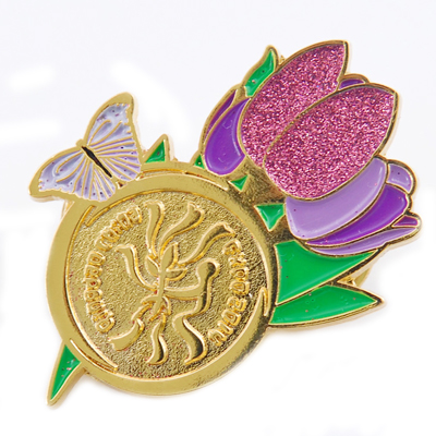 Brooch Pin with glitter(001)