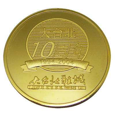 Gold 3D Challenge Coin for Anniversary(018)