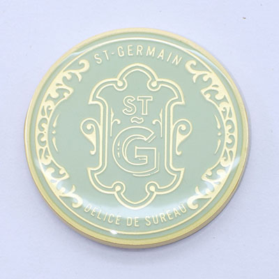 Gold 3D Challenge Coin with Epoxy Coating(019)